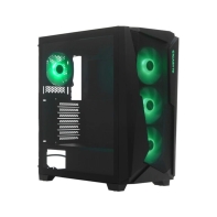 Купить Компьютерный корпус GigaByte C301 GLASS V2, Без БП, 2xUSB3.0/Type-C, 4xARGB, Black, E-ATX Алматы