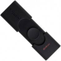 купить Флеш-накопитель Kingston 64Gb USB3.2+Type-C Data Traveler Duo (Black) в Алматы фото 1