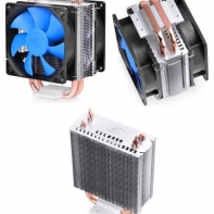 купить Кулер для процессора, Deepcool, ICE BLADE 200M DP-MC8H2-IB200M, Intel 2011/1366/115х/775 и AMD AM4/AM3 /AM3/AM2 /AM2/FM2 /FM2/FM1, 130W, 2*92мм, 2200±10%/900- 2200±10% об/м, 42.95CFM, 17.8~30.1dB(A), 4pin, 103х94х135мм, Чёрный в Алматы фото 1