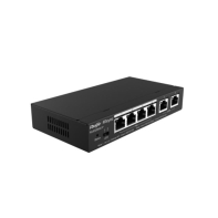 купить Коммутатор Reyee RG-ES206GC-P L2 PoE+(6x10/100/1000Base-T, 4xPoE+ ports, 54W PoE power budget, Desktop Case, Fanless) в Алматы фото 1