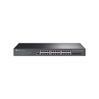 Купить Коммутатор управляемый GbE 24-портовый Tp-Link TL-SG3428X-UPS <JetStream&trade; 24-Port Gigabit L2 Managed Switch with 4 SFP+ Slots 10GbE, 128Gbps, 1 RJ45 Console Port, 1 Micro-USB Console Port, Omada SDN, с разъемом для подключения свинцово-кислотных акку Алматы