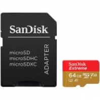 купить SanDisk Extreme microSDXC 64GB + SD Adapter + Rescue Pro Deluxe 160MB/s A2 C10 V30 UHS-I U3; EAN: 619659169770 в Алматы фото 1