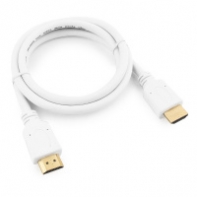 купить Кабель HDMI Cablexpert CC-HDMI4-W-1M, 1м, v2.0, 19M/19M, белый, позол.разъемы, экран, пакет в Алматы фото 1