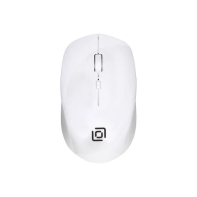 купить Мышь Oklick 565MW glossy белый оптическая (1600dpi) беспроводная USB для ноутбука (4but) в Алматы фото 1
