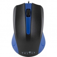 купить Мышь Oklick 225M черный/синий оптическая (1200dpi) USB (2but) в Алматы фото 2