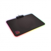 купить Коврик для компьютерной мыши, Thermaltake, DRACONEM RGB TOUCH ID , MP-DCM-RGBHMS-02, 355*255*4мм, Тканевая поверхность с контуром, Подсветка RGB, USB, Чёрный в Алматы фото 2