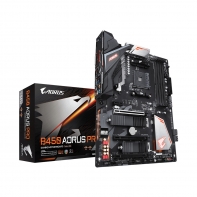 купить Материнская плата Gigabyte B450 AORUS PRO AM4 RGB 4xDDR4 6xSATA DVI HDMI RAID 2M.2 mATX в Алматы фото 1