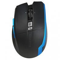 купить Оптическая светодиодная беспроводная мышь Gigabyte AIRE M93 ICE, 2.4GHz, 2000 dpi, USB, 1xAA, Black в Алматы фото 1