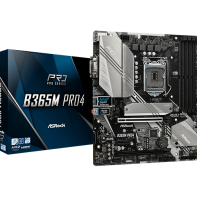 купить Материнская плата ASRock B365M PRO 4, Socket 1151, Intel&reg;B365, 4DDR4, D-SUB+HDMI+DVI, 2xPCI-Ex16 в Алматы фото 1