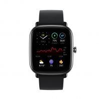купить Смарт часы, Amazfit, GTS2 mini A2018, Дисплей 1.55* AMOLED, Разрешение 354х306, Водонепроницаемость 5 АТМ, GPS+GLONASS, Батарея 220 мАч, Midnight Black/ Meteor Black в Алматы фото 2