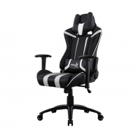 купить Игровое компьютерное кресло, Aerocool, AC120 AIR-BW, Искусственная кожа PU AIR, (Ш)53*(Г)57*(В)124 (132) см, Чёрно-Белый в Алматы фото 1