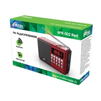 купить Радиоприемник портативный Ritmix RPR-002 красный в Алматы фото 3
