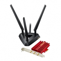 купить Сетевая карта, ASUS, PCE-AC68, 2,4/5ГГц, 1300 Мбит/с, 22 dBm, 3х R SMA внешние антенны в Алматы фото 3