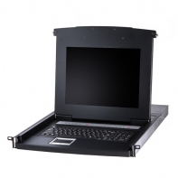 купить KVM консоль, SHIP, Al-9116ULG, Стоечная, 16-портовая, 19* экран, Коннекторы VGA, Поддержка IP функции, Чёрный в Алматы фото 1