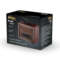 купить Радиоприемник портативный Ritmix RPR-089 дерево в Алматы фото 3