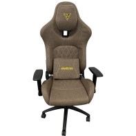 купить Кресло игровое Gamdias ZELUS M3 Weave, коричневый, ткань, 140 кг, 3D, 90&deg;-150&deg;, крестовина металл в Алматы фото 2