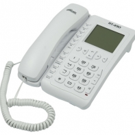 купить Телефон проводной Ritmix RT-490 белый в Алматы фото 1
