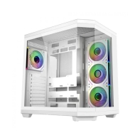 Купить Корпус FSP U580-WA, ULTRA Tower ATX, ATX(BTF), M-ATX, Mini-ITX, VGA up to 415mm, 7xARGB FAN,White Алматы