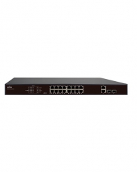 Купить UNV NSW2010-16T2GC-POE-IN 16×100Mbps PoE ports (RJ45)+2×1000Mbps Combo ports Алматы