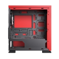 купить Корпус Gamemax EXPEDITION 2*3,5 2*2,5 4слота  VGA340мм CPU155мм Сталь 0,6мм, ATX, 1хFAN12CM ATX Красный (Gamemax EXPEDITION H605 RD) в Алматы фото 2
