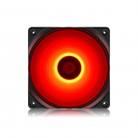 купить Кулер для компьютерного корпуса, Deepcool, RF 120R, 120 мм LED Red, Molex/3pin, Габариты 120х120х25мм, Чёрный в Алматы фото 1