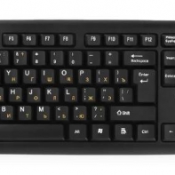 купить Клавиатура Gembird KB-8320UXL-BL черный USB в Алматы фото 1