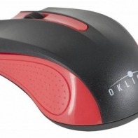купить Мышь Oklick 225M черный/красный оптическая (1200dpi) USB (2but) в Алматы фото 1
