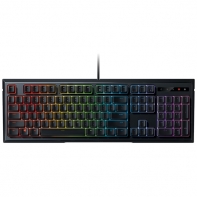 купить Клавиатура, Razer, Ornata Chroma, RZ03-02040700-R3R1, Игровая, Механическо-мембранная, Программируемые клавиши, Подсветка Chroma из 16,8 млн. оттенков, Подставка для запястий, USB, Размер: 224*463*31 мм., Анг/Рус, Чёрный в Алматы фото 1