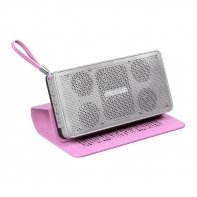 купить Колонки, MicroLab,  D23 Pink, Bluetooth 4.0, 8Вт (2*4Вт), 75Дб, Литий-ионная батарея,2000 мА*ч, Micro-USB  (для зарядки), Розовый в Алматы фото 1