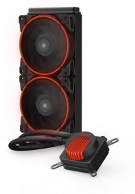 купить PCCooler CORONA R GI-AL240C, красный, 4-пин, 20XX/115X/1366/AM4-FM2, 8-29.1дБ, 1000-2000об/мин, 235W в Алматы фото 2