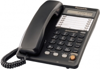 Купить Panasonic Телефон проводной KX-TS2365RUB (чёрный)  Алматы