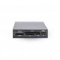 купить Картридер встраиваемый , Deluxe, DCi01BK, Формат карт: MS/MS Duo/ СF/СFII/USB 2.0/SD/MMC/XD/T-Flash/M2, Встраиваемый в 3,5* Floppy, Пластиковый корпус, Чёрный в Алматы фото 1