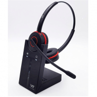 Купить VT Беспроводная гарнитура VT9400-D, Дуо, HD звук, 150м DECT, для компьютера и телефона Алматы