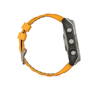 купить Часы с навигаторомGarmin fenix 8 51mm,AMOLED, сапфир, светлые, оранжевый силикон 010-02905-11 в Алматы фото 2