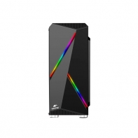 купить Корпус Wintek Air D527 TG, ATX/Micro ATX, USB 1*3.0/2*2.0, HD Mic, 0,5mm, 1*12cm DR Rainbow fan в Алматы фото 2