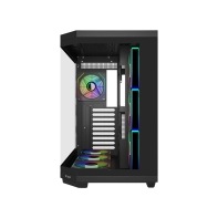 купить Компьютерный корпус FSP U580-BA, Без БП, 2xUSB3.0/Type-C, 7xARGB 120, Curved Glass, Black, ATX(BTF) в Алматы фото 2