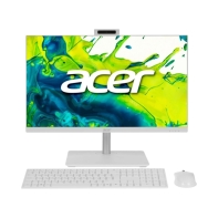 Купить Моноблок Acer Aspire C24-1 (White)  / Core 5 120U / 16 ГБ DDR4 3200 / 512 ГБ / 23.8* FullHD 120 Гц / 5MP QHD / wls / Adj / 90 Вт, внешний /  Без ОС Алматы