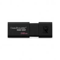 купить USB-накопитель, Kingston, DT100G3 32GB, USB 3.0, 5000 Мбит/сек, Чёрный в Алматы фото 1