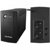 купить Интерактивный ИБП, CyberPower UT650E, выходная мощность 650VA/360W, AVR, RJ11/RJ45, 2 выходных разъема типа Schuko CEE 7/4                                                                                                                                 в Алматы фото 2