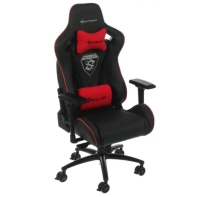 купить Игровое кресло Sharkoon Skiller SGS4 Black/Red <Cинтетическая кожа, Газлифт 4, подлокотник 4D> в Алматы фото 2