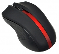 купить Мышь Oklick 615MW черный/красный оптическая (1000dpi) беспроводная USB (2but) в Алматы фото 2