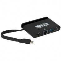 купить Адаптер TrippLite/USB-C Multiport Adapter, 4K HDMI, USB-A Port, Gbe, Self-Storing Cable and 100W PD 3.0, Black в Алматы фото 1