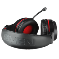 купить SVEN AP-G828MV Игровые наушники с микрофоном черный-красный /  в Алматы фото 2