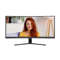 купить Монитор 34" AOC CU34B3E/01 VA 3440x1440 120Hz 1500R 4ms 300cd/m2 3500:1 1xHDMI 1xDP 1хAudio out в Алматы фото 1