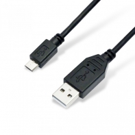 купить Переходник, SHIP, US107G-0.25B, MINI USB на USB 2.0, Блистер, 0.25 м, Чёрный в Алматы фото 1