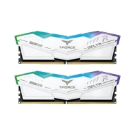 Купить Комплект модулей памяти TeamGroup Team T Force Delta RGB DDR5 64Gb (32x2), 6000MHz, CL38, FF4D564G6000HC38ADC01, WHITE Алматы