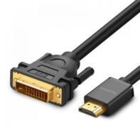 купить Кабель UGREEN HD106 HDMI to DVI Cable 3m (Black), 10136 в Алматы фото 1