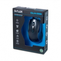 купить Мышь, Delux, DLM-556OUB, Игровая, Оптическая, 600/1000/1600/3200 dpi, Анти-скользящая поверхность, Дополнительные функциональные клавиши, LED подсветка, Длина кабеля 1,6 метра, Размер: 124,2*72,5*41,3 мм, Чёрный в Алматы фото 2