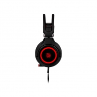 купить Наушники, Thermaltake, CRONOS Riing RGB 7.1 , HT-CRA-DIECBK-20, Игровая гарнитура, звук 7.1, Микрофон выдвижной гибкий, Пульт управления, Динамики 40*30*20мм, USB2.0, 2*3.5 Mini Jack для аудио и микрофона, RGB, Чёрный в Алматы фото 2