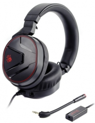 купить Наушники микрофон игровые Bloody G600i <USB 3,5, 20Hz-20kHz, 100dB, 32Om, 1.3 1m, съемный микр> в Алматы фото 3